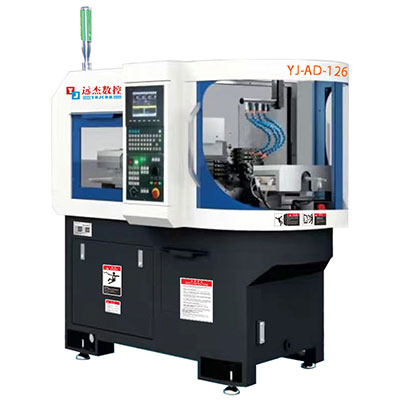 2 Spindle Swiss Type CNC Automatic Lathe Machine YJ-AD126 High Precision 5 Axis CNC Lathe for Metal Cutting